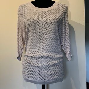 Express light tan summer sweater, size small